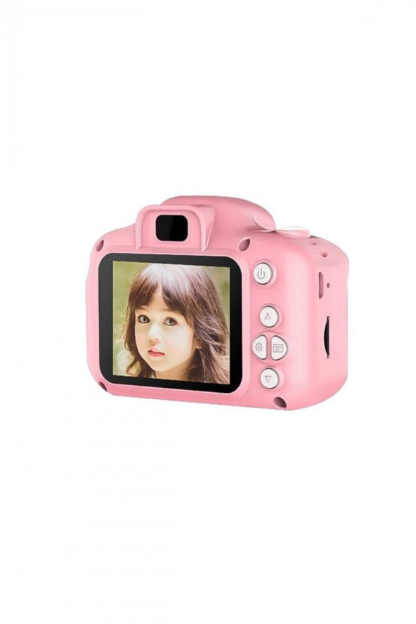 Pembe Cmr9 Çocuklar Için Mini Hd 1080p Dijital Fotoğraf Makinesi - 2