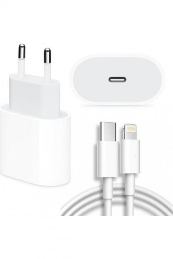Apple Iphone 1111 Pro - 1212 Pro Max 18w Şarj Cihazı Seti Lightning Konnektörlü Adaptör Ve Usb