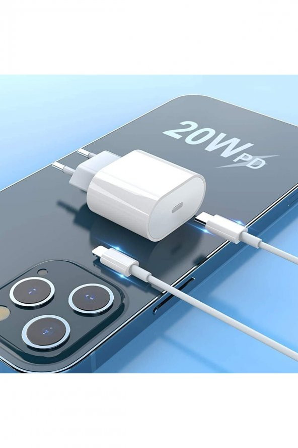 Iphone Kablo Adaptör Set Iphone 11  12  13  Pro  Pro Max Uyumlu Şarj Aleti Seti