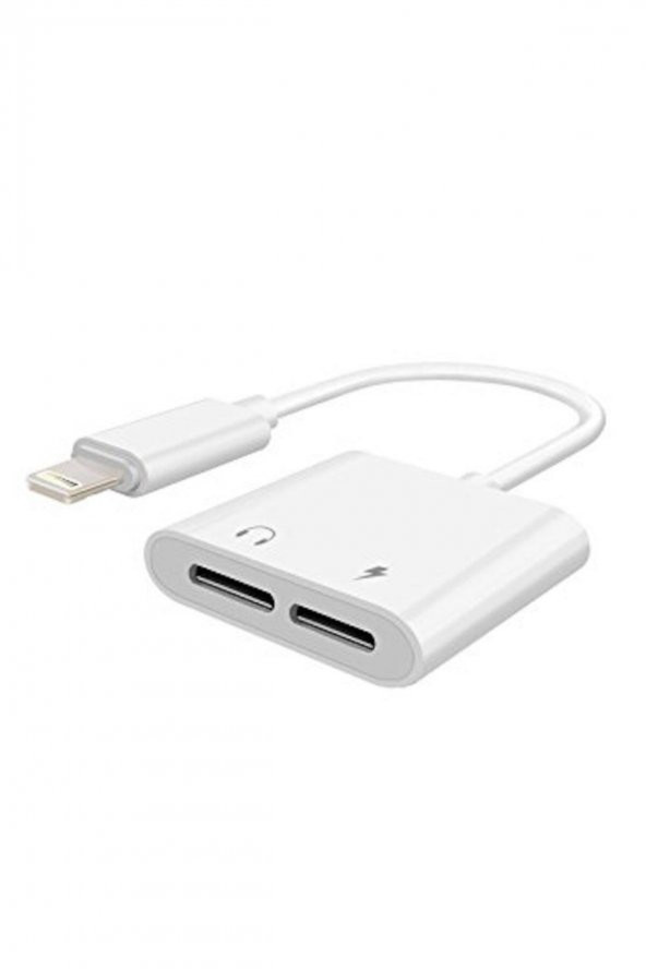 Iphone Lightning 3.5mm Kulaklık Şarj Çevirici Dönüştürücü Çoklayıcı, Iphone 7-8 -11 Max Plus - 2