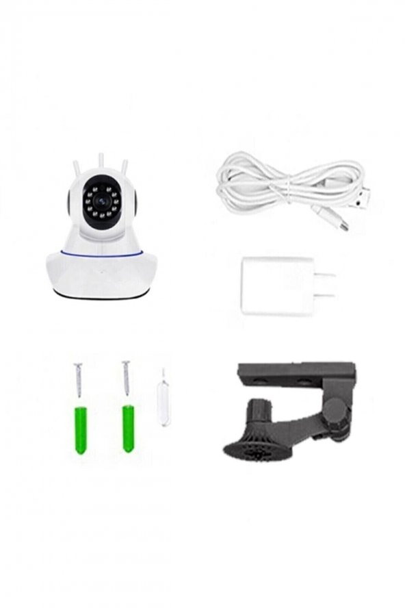 Kablosuz 3 Antenli Gece Görüşlü Güvenlik Ip Kamera Wifi Bebek Izleme Harekete Duyarlı - 2