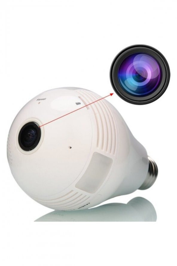 Inter Cmr8 360 Panoramik Wifi Ampul Kamera