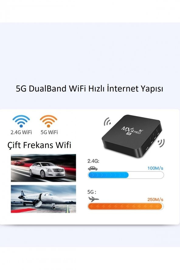 Android 11.1 4K MXQ PRO 5G WiFi 16GB Hafıza İP TV BOX - 2