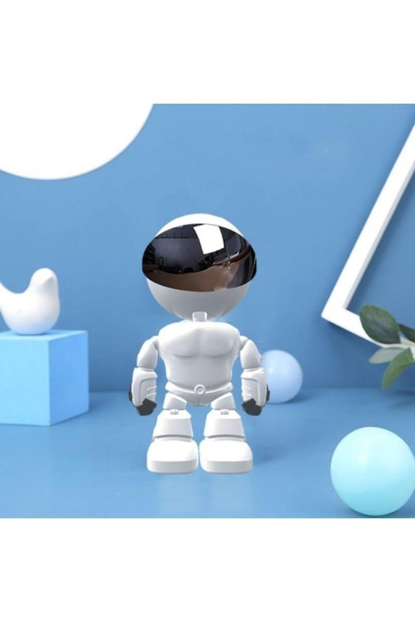 1080p Robot Görünümlü Wifi Ip Bebek Bakıcı Güvenlik Kamerası Kablosuz Gece Görüşlü - 2
