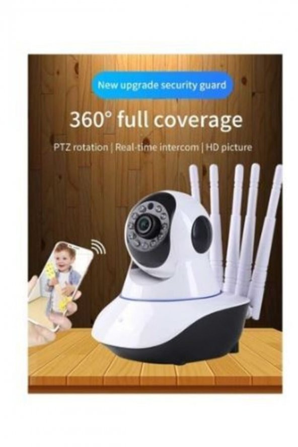 Gece Görüşlü Wi-fi Bebek Ve Güvenlik Kamerası Cmr11 5anten - 3