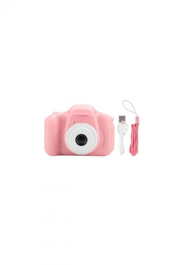 Cmr9 Mini Eğitici Kamera Çocuklar Için Dijital Fotoğraf Makinesi - Pembe