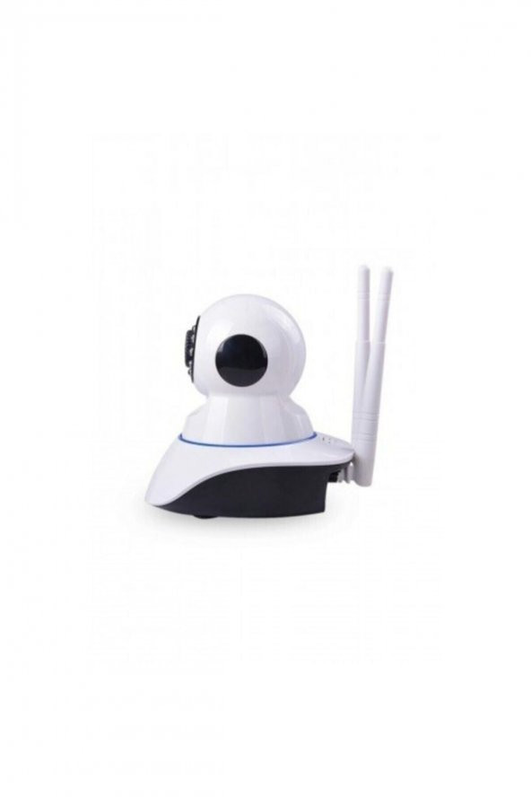 Kablosuz Wifi Ip Kamera 1080p Full Hd 3 Mp Hareketli Kamera Gece Görüşlü Beyaz - 3