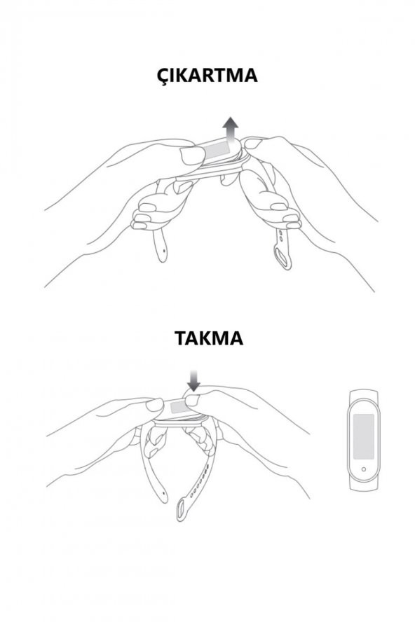 Xiaomi Mi Band 3  Mi Band 4 Uyumlu (YÜKSEK KALİTE) Kordon - 3