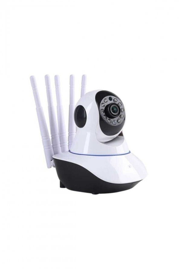 360° Wifi Ip Güvenlik Kamera 5 Antenli Gece Görüşlü Sensörlü Harekete Duyarlı Ip Kamera