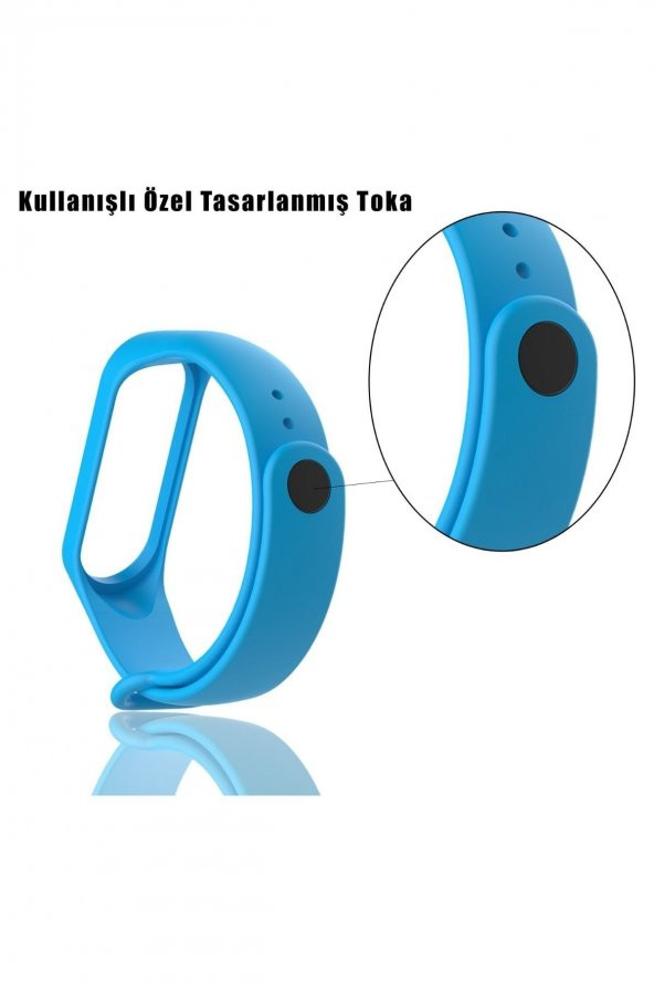Mi Band 3m4m5m6 Akıllı Bileklik Uyumlu Silikon Kordon - 3