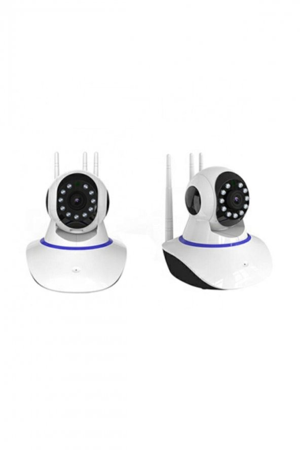 Hd Wifi Kablosuz 3 Antenli Ip Bebek Ses Dinleme ve Hırsız Alarm Güvenlik Kamerası - 3
