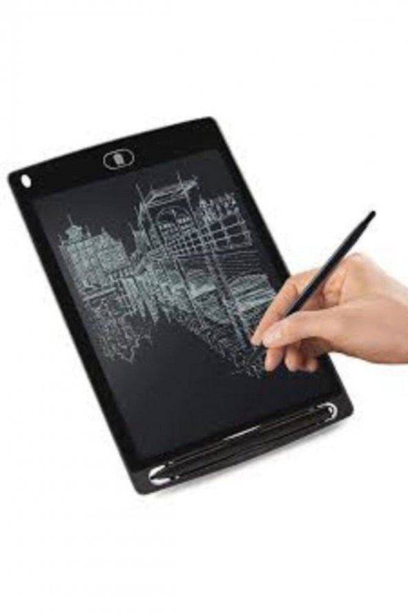 Writing Tablet Lcd 8.5 Inç Dijital Kalemli Çizim Yazı Tahtası Grafik Not Yazma Eğitim Tableti(siyah)