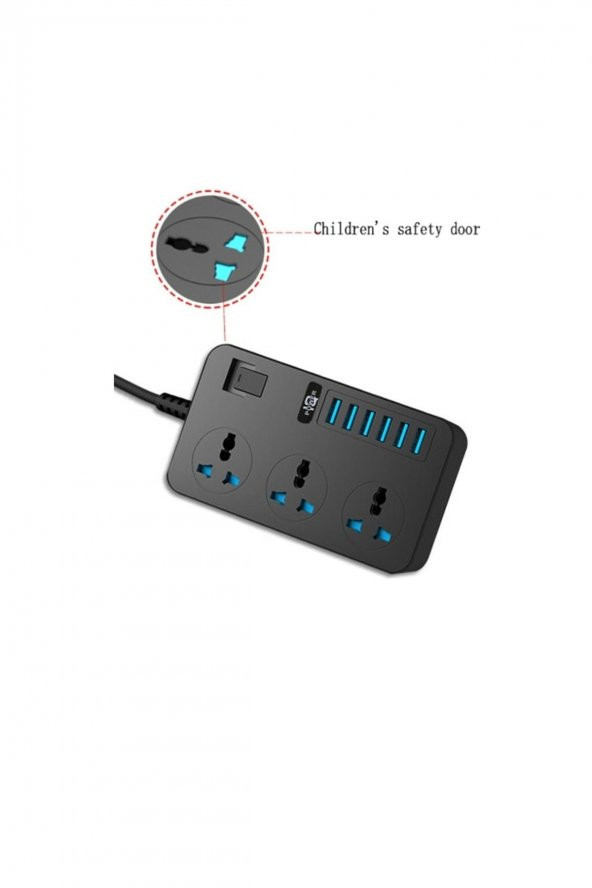Power Tb-t09 6 Usbli 3lü Akım Korumalı Grup Priz Tb-t09 - 2