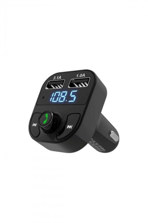 Araç Fm Transmitter Btusbmp3sd Kart Çakmaklık Uyumlu Girişli Kablosuz Oto Müzik Çalar Kiti