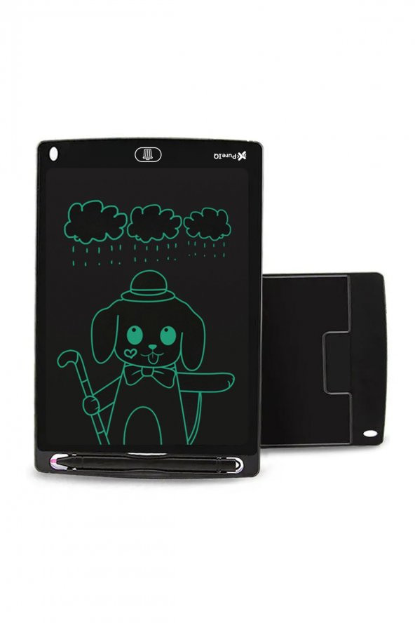 Lcd 8.5 Yazı Çizim Grafik Tableti Tahtası Silme Tuşlu Kalem Dahil Siyah - 3