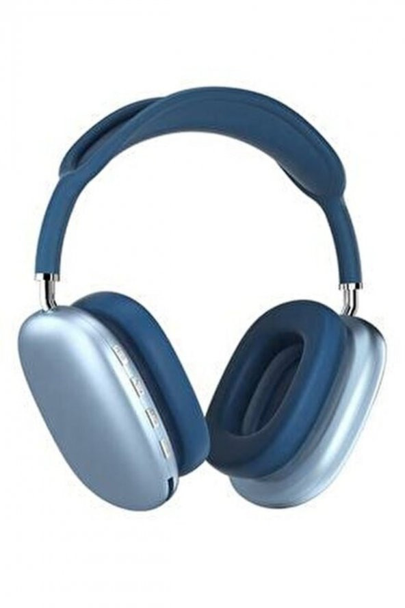 Kablosuz Kulaklık Kulak Üstü Bluetooth Kulaklık 50 edr 2022 Versiyon Mavi