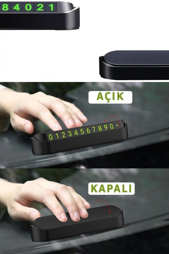 Araç Park Numaratör Parkmatik Telefon Numara Yazma Araba Park Içi - 3