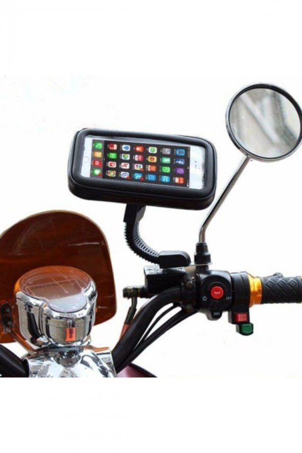 Motosiklet Bisiklet Atv Telefon Tutucu Tutacağı Su Geçirmez