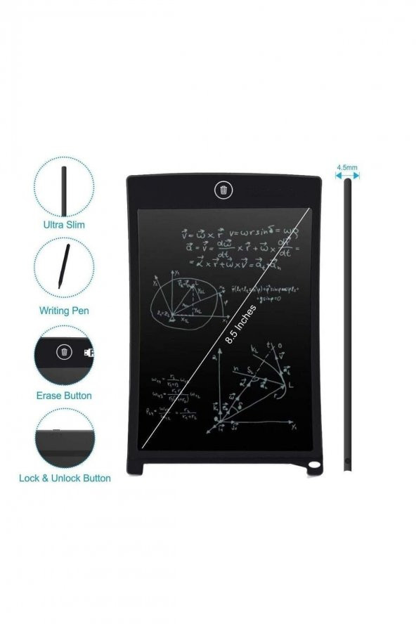 8.5 Inç Elektronik Lcd Yazma Tableti Çizim Tahtası Online Eğitim Tableti - 2