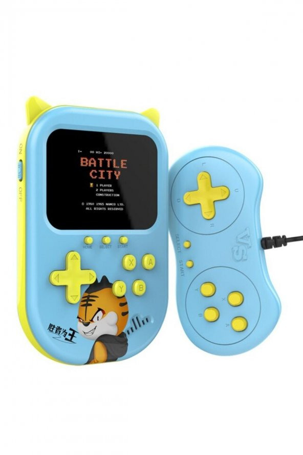 A11 Taşınabilir 2 Oyuncu Retro Nostaljik Gamebox Oyun Konsolu 500 Oyunlu 3.5 Inç Ekran