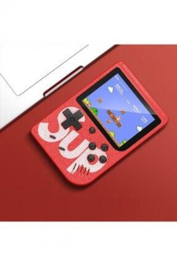 Kırmızı 400 Nostalji Oyunlu Mini Atari Gameboy & Gamebox Oyun Konsolu Gameboykırmızı - 2