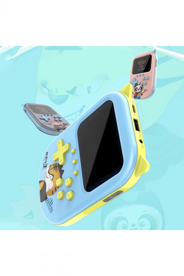 QASUL 3.5 Inç Ekran 2 Oyuncu Taşınabilir Retro Nostaljik Gameboy & Gamebox Oyun Konsolu - 3