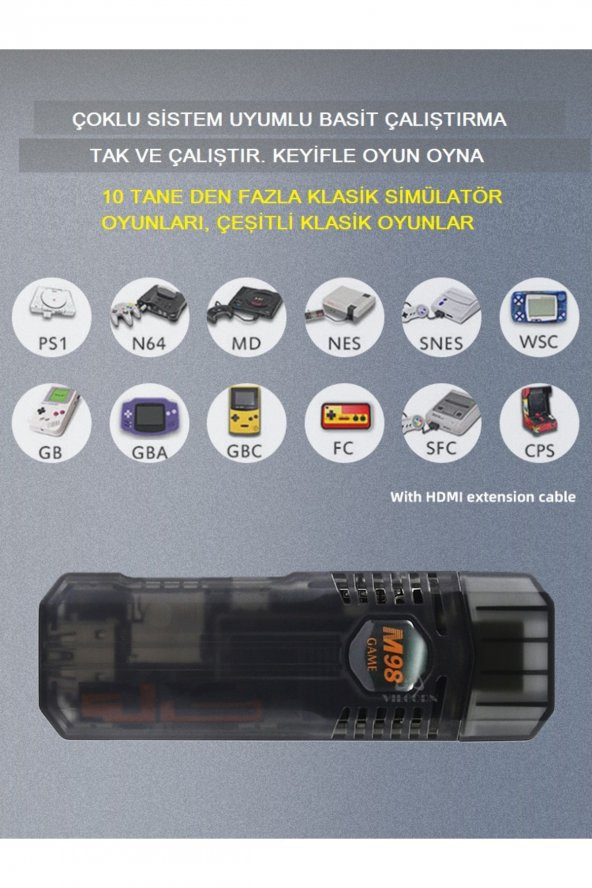 Arcade Retro Oyun Konsolu 8K 10.000 Oyunlu Hd Mini Tv Android - 3