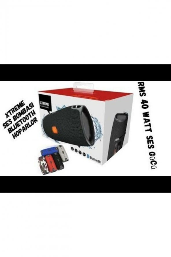Xtreme Taşınabilir Bluetooth Hoparlör Fm Radyolu Büyük Boy Kamuflaj Siyah - Resim 3