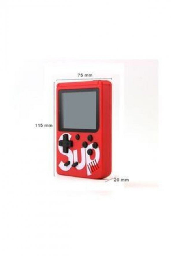 Retro Kırmızı 400 Nostalji Oyunlu Mini Atari - 2