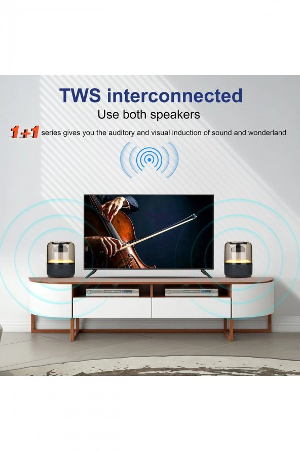 Yeni Nesil Rgb Işıklı Bluetooth Speaker Ses Bombası Bluetooth Hoparlör - 3