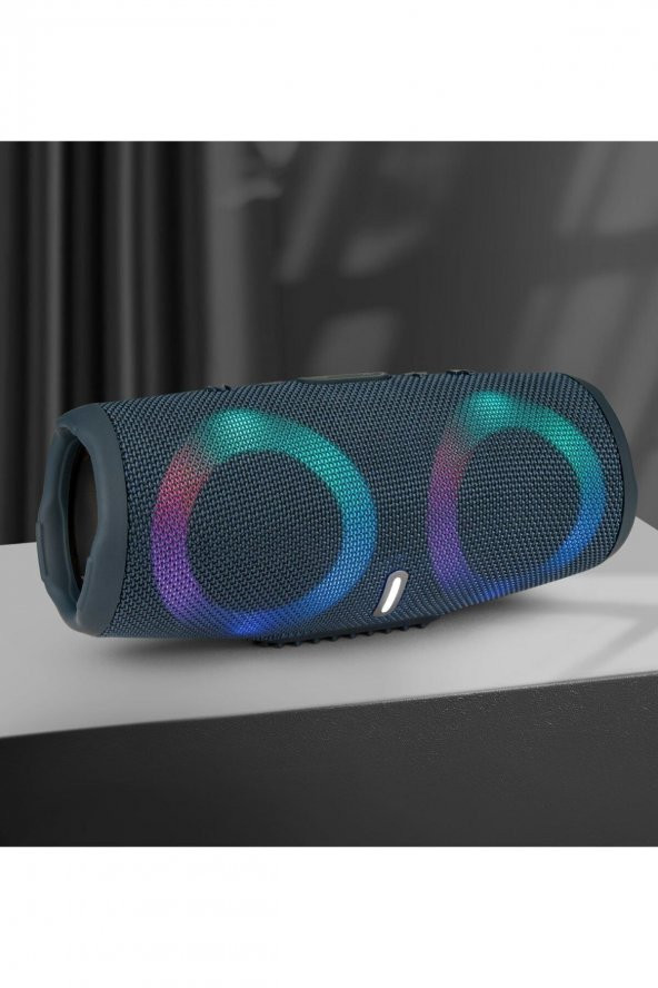Charge 5 Taşınabilir Bluetooth Kablosuz Hoparlör RGB Işıklı USB+SD Destekli Extra Bass - 2