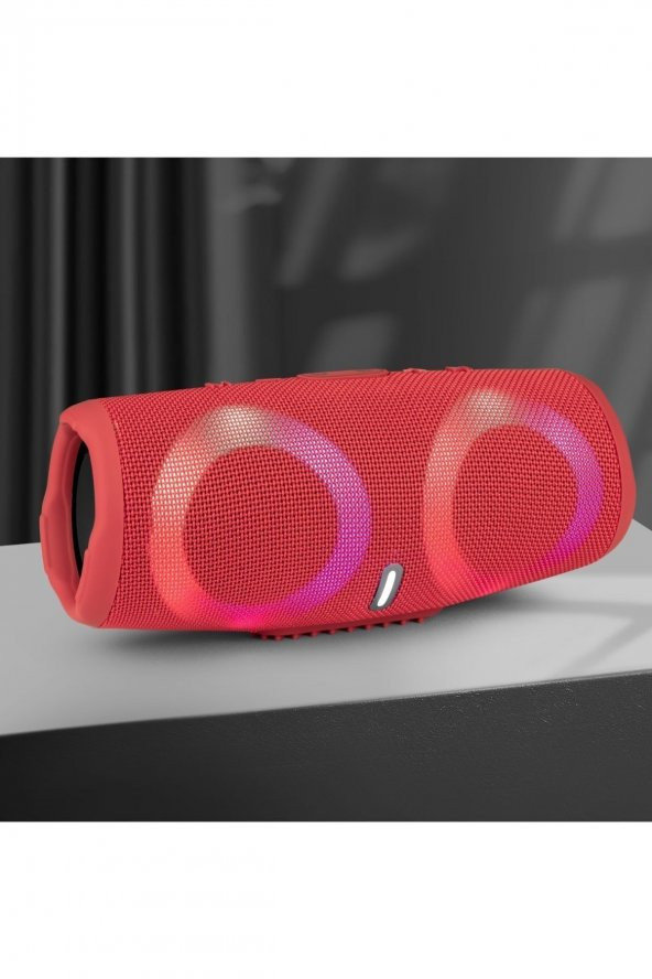 Charge 5 Taşınabilir Bluetooth Kablosuz Hoparlör RGB Işıklı Süper Bass USB+SD Destekli - 3