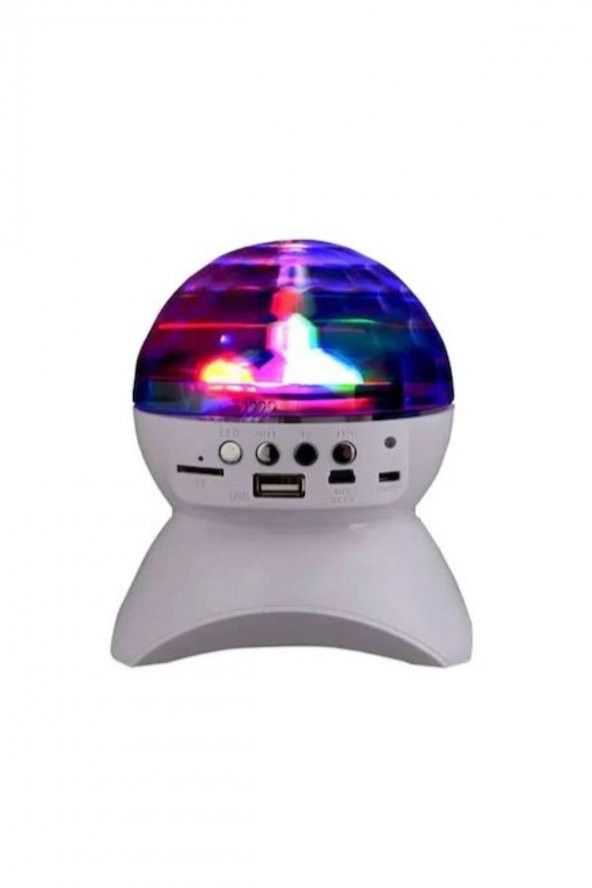Dönen Işıklı Disko Topu Mp3 Usb Çalar Bluetooth Hoparlör L-740 - 2