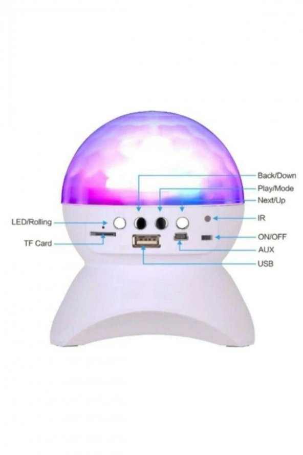 Speaker Bluetooth Müzik Kutusu Disko Hoparlör L740 - 2