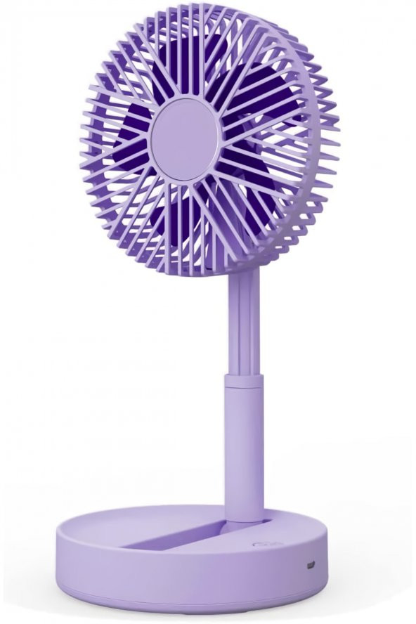 Şarjlı Taşınabilir Fan Katlanır Teleskopik Usb Fanı Ev Ofis Masaüstü Sessiz Fan