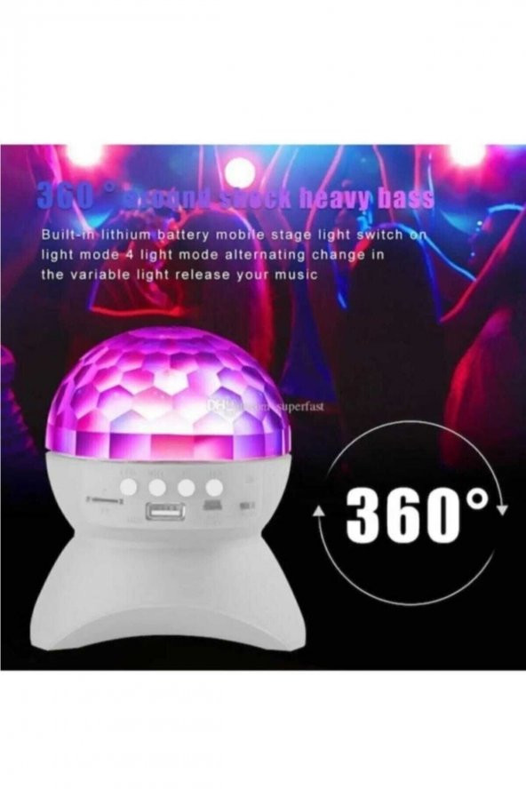 Speaker Bluetooth Müzik Kutusu Disko Hoparlör L740 - 3