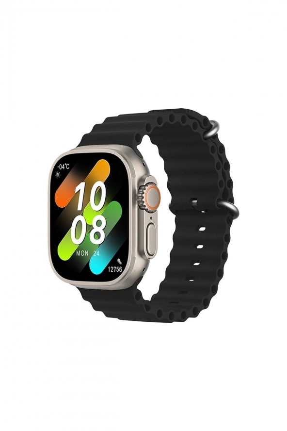 H11+ Ultra Watch 8 Pusula Nfc Siri Vidalı Bluetooth Arama Özellikli Akıllı Saat H11+ Series