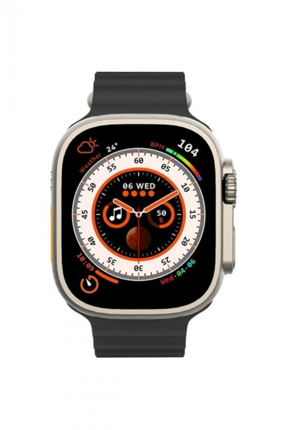 H11+ Ultra Watch 8 Pusula Nfc Siri Vidalı Bluetooth Arama Özellikli Akıllı Saat H11+ Series - 2