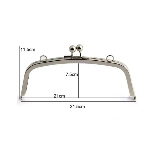 Oval Metal Burs Yuvarlak Topuzlu 21,5CM - Resim 2