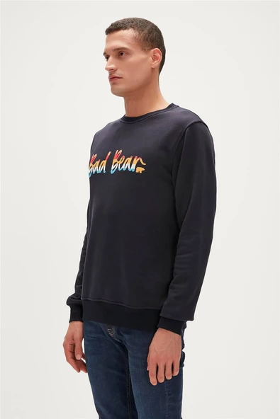 BAD BEAR MANUSCRIPT CREWNECK ERKEK SWEATSHIRT - 6