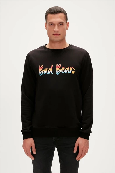 BAD BEAR MANUSCRIPT CREWNECK ERKEK SWEATSHIRT - 9