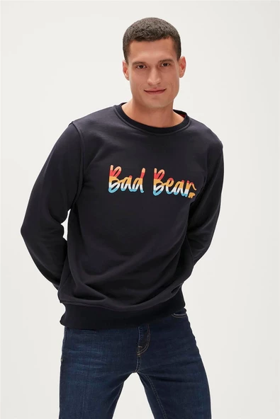 BAD BEAR MANUSCRIPT CREWNECK ERKEK SWEATSHIRT - 2