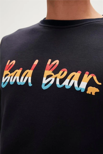 BAD BEAR MANUSCRIPT CREWNECK ERKEK SWEATSHIRT - 4