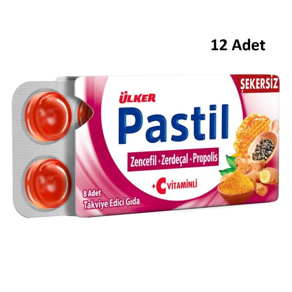 Ülker Zencefil Zerdeçal Propolis 8 Pastil 12 Adet - 2