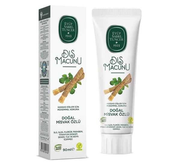 Eyüp Sabri Tuncer Doğal Misvak Özlü Florürsüz Diş Macunu 90 ml - 2