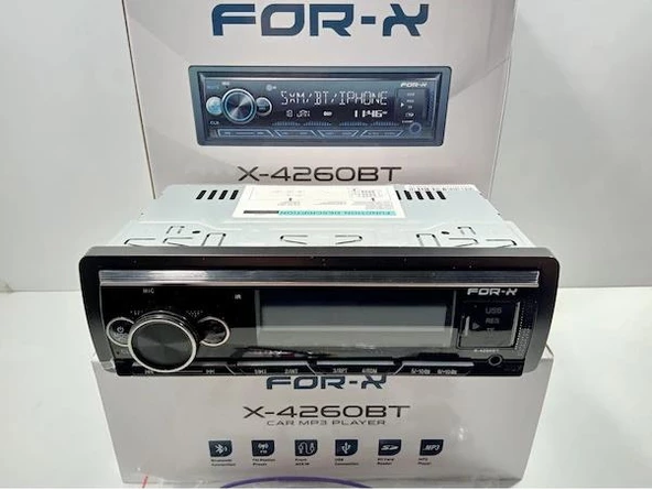 For-x X-4260BT 4x60w Bluetoothlu 7 Renk Oto Teyp - 3