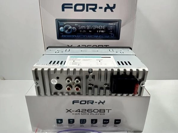 For-x X-4260BT 4x60w Bluetoothlu 7 Renk Oto Teyp - 5