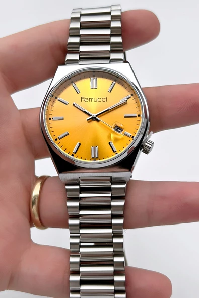 Ferrucci FC032223M.04 3 Atm Su Geçirmezlik Takvimli Erkek Kol Saati - Resim 4
