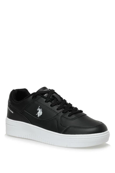 U.S Polo Assn. LEE WMN 3PR Unisex Sneaker Ayakkabı Siyah Beyaz 36-40 - Resim 3