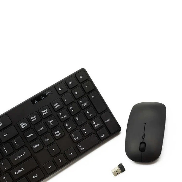 Concord MW Wireless Kablosuz Multimedya Türkçe Q 2.4G Klavye Mouse Seti Siyah - 4